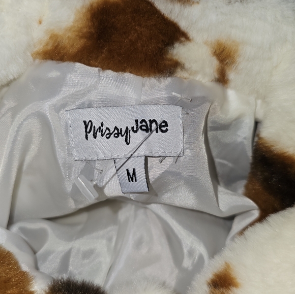 Prissy Jane, Women's Size Medium Cow print jacket, NWOT - Picture 9 of 10